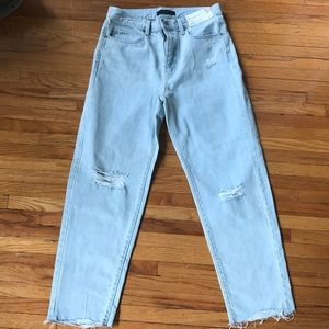 Uniqlo slouched tapered ankle jeans